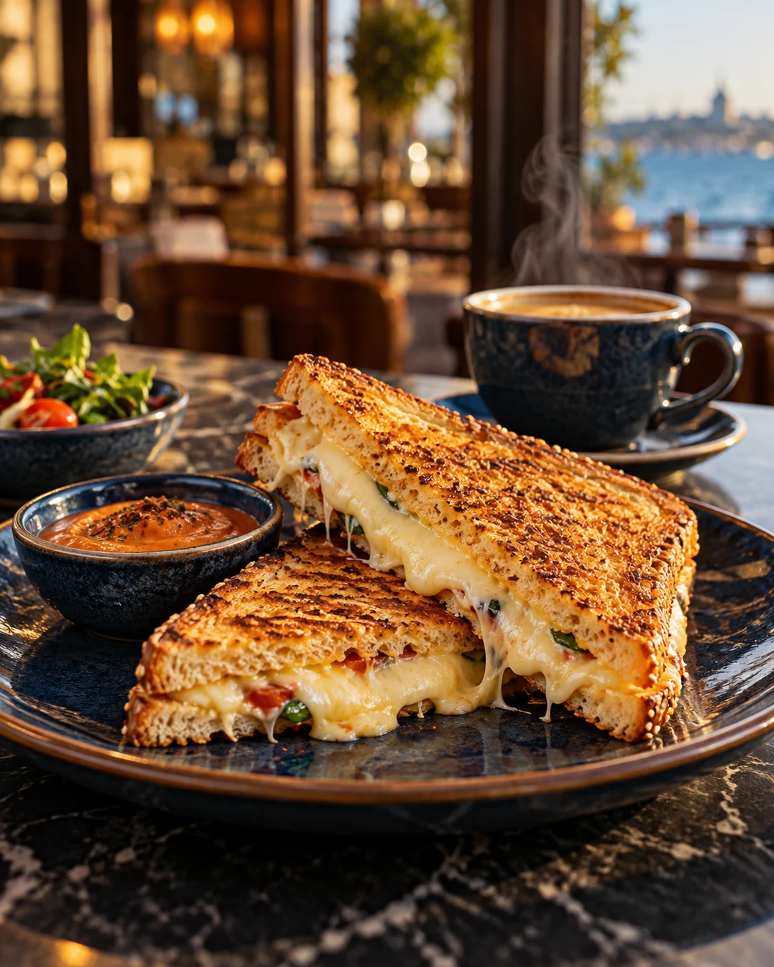 Tabakta tost ve soslar